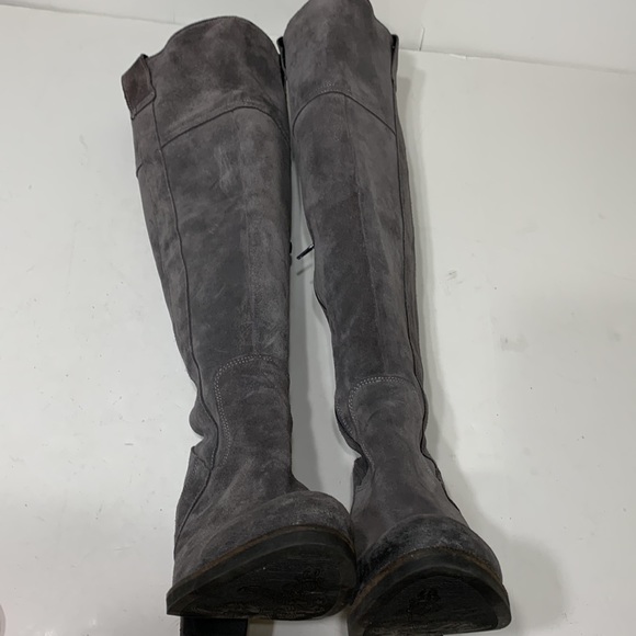 Gray suede knee highs size EU40 made Portugal Horton - Picture 12 of 15